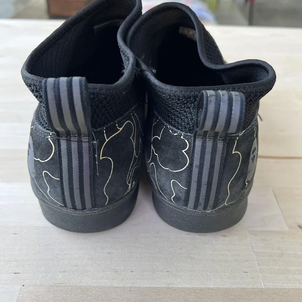 Adidas X Bape 3ST.002 Shoes Mens‎ Size 11.5 Black Camo Skate Sneakers